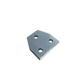 ClampTitan 3-Hole Tee Plate for Strut Channel, Hole Dia 9/16", Flat Plate Fittings, Zinc Galvanized