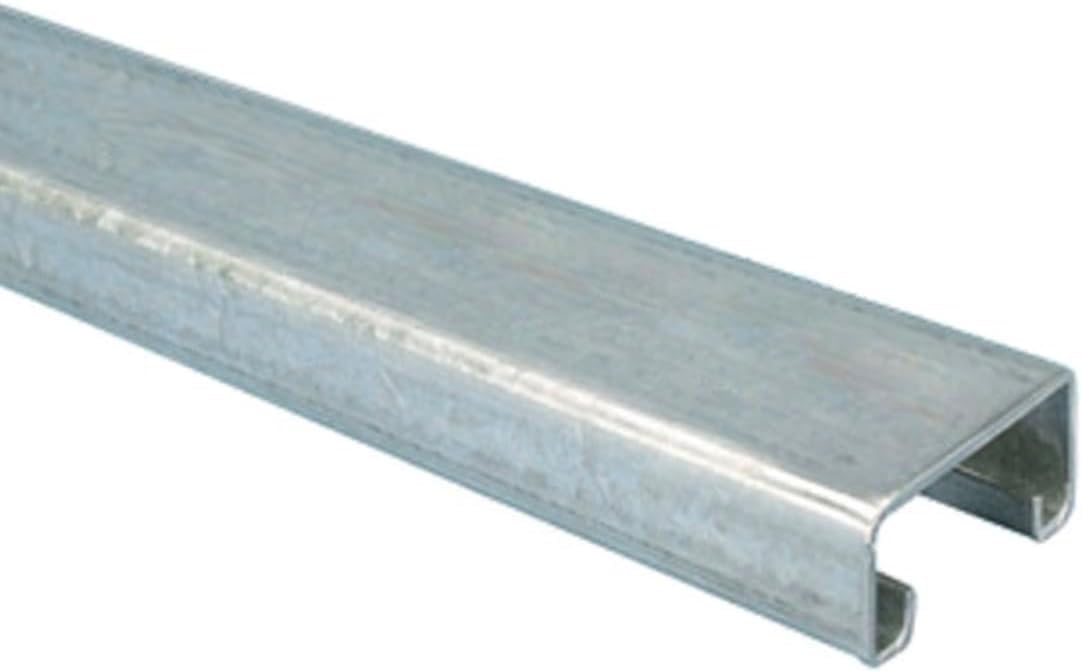 ClampTitan 13/16'' x 1 5/8'' Solid Metal Strut Channel, 14 Gauge U Channel, Pre-Galvanized