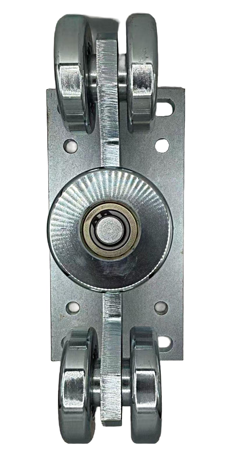 5-Wheel Cantilever Gate Carriage Assembly, Heavy Duty Smooth Rolling Sliding Gate Roller for 100 mm Size Track, Galvanized Steel Body with Wheels