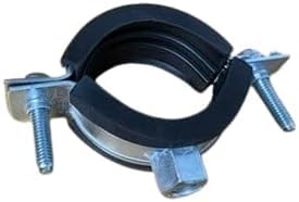 ClampTitan Two Bolt Rubber Lined Clamp, Insulated EPDM Cushioned Hose, 5-Pack
