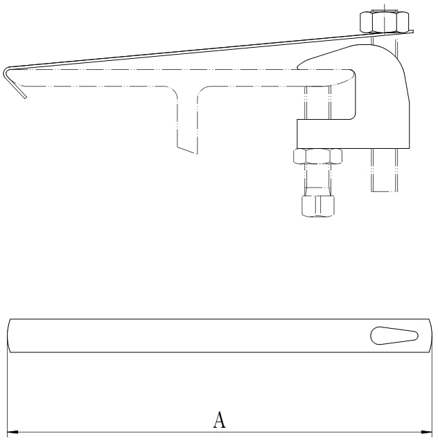 ClampTitan Retaining Strap, Use with Beam Clamp for Secure Fastening, Pre-Galvanized, 10-Pack