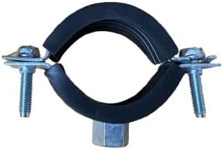 ClampTitan Two Bolt Rubber Lined Clamp, Insulated EPDM Cushioned Hose, 5-Pack