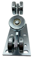 5-Wheel Cantilever Gate Carriage Assembly, Heavy Duty Smooth Rolling Sliding Gate Roller for 100 mm Size Track, Galvanized Steel Body with Wheels