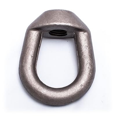 Weldless Eye Nut, Plain Forged Steel, Heavy Duty for High-Strength/Temperature Piping, UNC Threaded Ring Shape Lifting