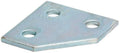 ClampTitan Three Hole Corner Plate, L Shape Bracket 3-Hole, Hot-dip Galvanized, 2-Pack