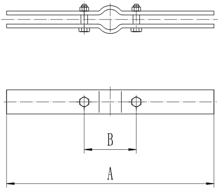 ClampTitan Copper Epoxy Riser Clamp, Vertical Pipe Hanger, Powder Coating