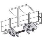 ClampTitan Double J-Hook Beam Clamp, Zinc Electro-Galvanized