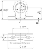 Standard Pipe Stay for Vertial or Horizontal CPVC and Pex Pipe Hanger, 5-Pack