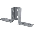 ClampTitan 10-Hole Wing Fitting Bracket, for 1-5/8" Strut Channel with 1/2" Bolt, HDG hot-dip Galvanized