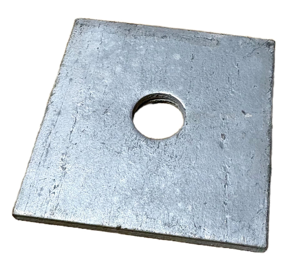 ClampTitan Steel Square Washer Plate, 4'' x 4'', Hot-dip Galvanized, 10-Pack