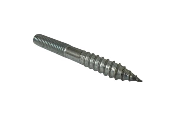 ClampTitan Coach Screw Rod, Vertical Hanger for Wood, Zinc Electro-Galvanized, 10-Pack