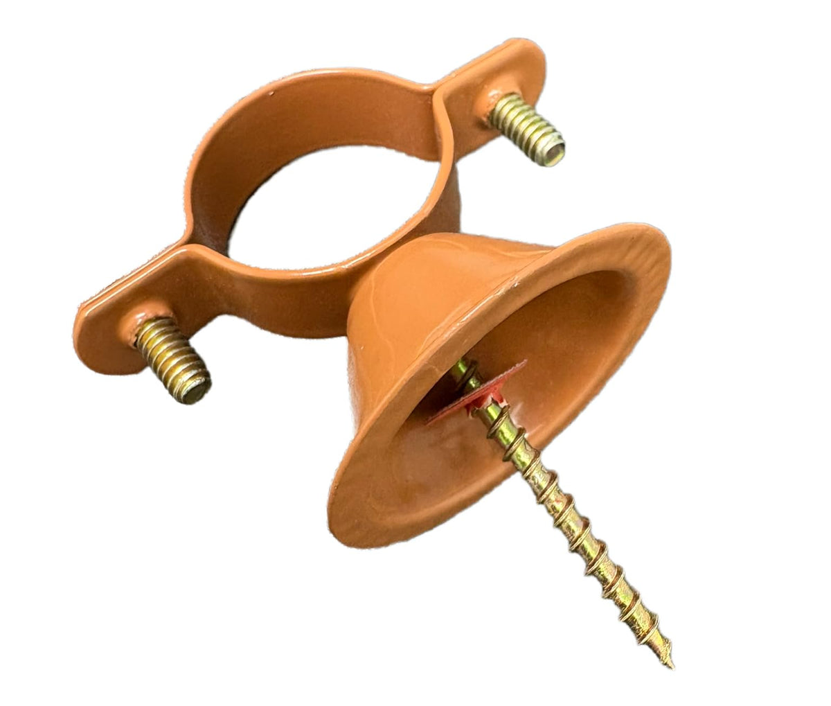 ClampTitan Bell Hanger Copper Coated Steel, Copper Epoxy, 10 Pieces