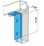 ClampTitan 3-Hole 90 Degree Angle, Fitting Bracket for 1-5/8" Strut Channel, L Shape Corner Brace