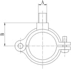 ClampTitan Copper Epoxy/Plated Split Ring Hanger Hinged, 5-Pack