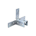 ClampTitan 12-Hole Wing Fitting Bracket, for 1-5/8" Strut Channel with 1/2" Bolt, HDG hot-dip Galvanized