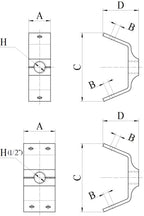 ClampTitan Q-Deck Aluminum Hanger, Unique for Suspending Rod from Q-Deck, 10-Pack