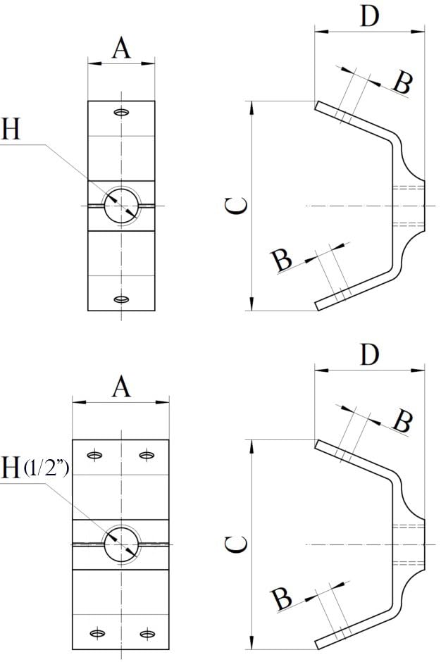 ClampTitan Q-Deck Aluminum Hanger, Unique for Suspending Rod from Q-Deck, 10-Pack