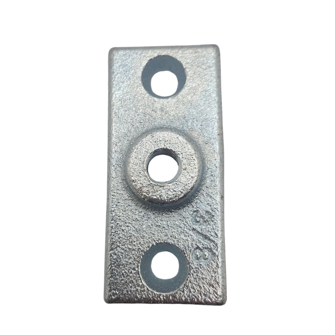 20-Pack 3/8" Ceiling Flange Hangers for Threaded Rod | Galvanized Iron Pipe Support Plate & Ceiling Cover | Ideal for DIY Plumbing, HVAC, & Industrial Decor (Zinc, 3/8-16 Thread)