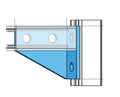 ClampTitan 4-Hole 90 Degree Fitting Bracket for 1-5/8" Strut Channel