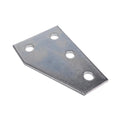 ClampTitan Four Hole Corner Plate, Fitting for 1-5/8" Strut Channel, Flat Plate Brackets