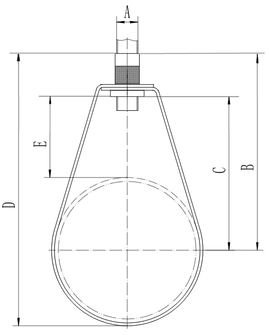 ClampTitan Black Epoxy Swivel Loop Hanger for Copper Tubing Pipe Suspension, 5-Pack