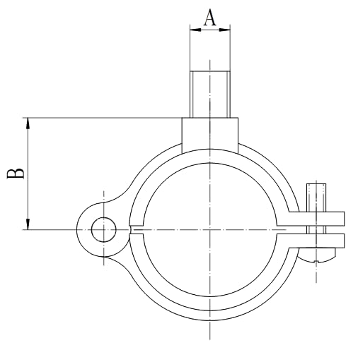 ClampTitan Hinged Split Ring Pipe Hanger Galvanized Iron, with 3/8 or 1/2 in. Rod Fitting