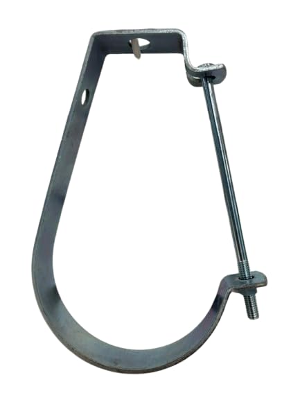 ClampTitan J-Hanger for Suspension of Stationary Piping, Side Bolt for After Installation, with Side Hole Mounting, 5-Pack