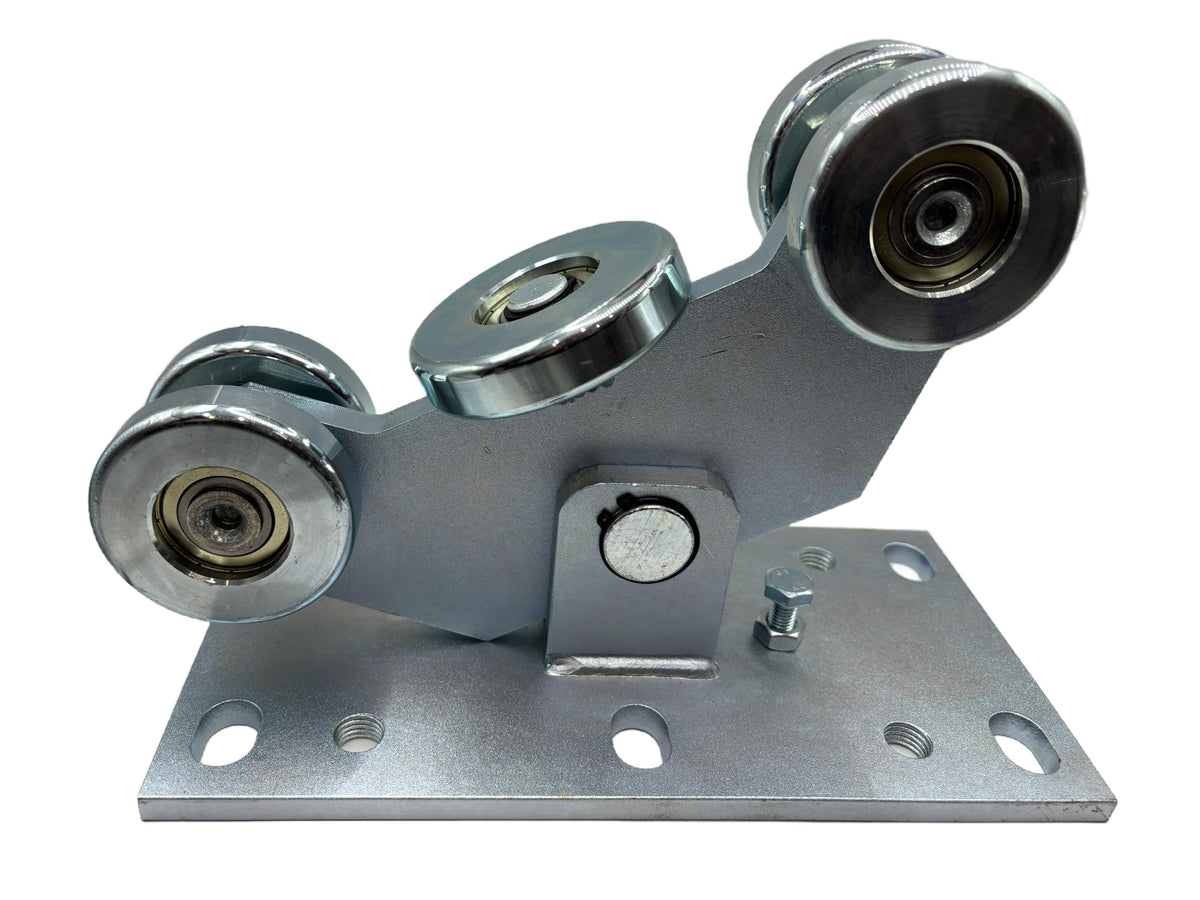 5-Wheel Cantilever Gate Carriage Assembly, Heavy Duty Smooth Rolling Sliding Gate Roller for 100 mm Size Track, Galvanized Steel Body with Wheels
