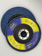 20-Pack 5 Inch 60 Grit Abrasive Grinding Wheel and Flap Sanding Disc for Metal & Stainless Steel 7/8" Zirconia Corundum