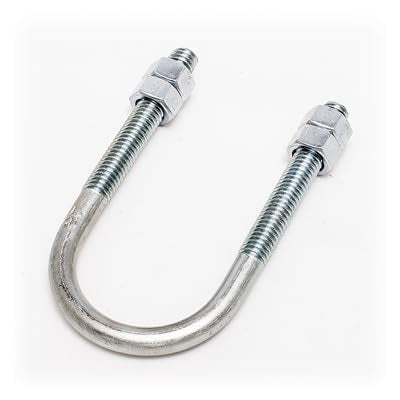 ClampTitan Round Standard U-Bolts with Hex Nuts, Pipe/Wood Fasterning, 316 Stainless Steel