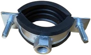 ClampTitan Two Bolt Rubber Lined Clamp, Insulated EPDM Cushioned Hose, 5-Pack
