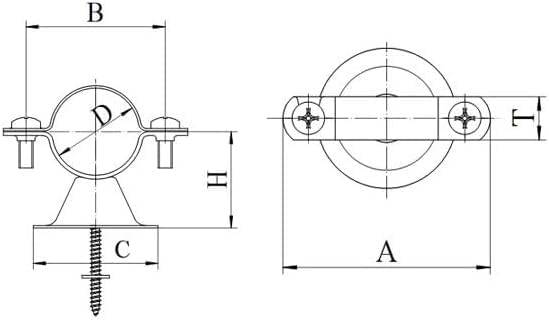 ClampTitan Bell Hanger Copper Coated Steel, Copper Epoxy, 10 Pieces