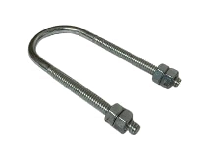 ClampTitan Round Standard U-Bolts with Hex Nuts, Pipe/Wood Fasterning, 316 Stainless Steel
