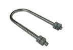 ClampTitan Round Standard U-Bolts with Hex Nuts, Pipe/Wood Fasterning, 316 Stainless Steel