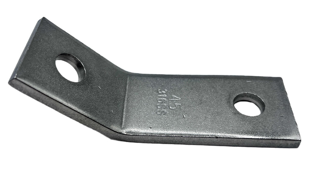 ClampTitan 2 Holes Open Corner Angle Bracket for 1-5/8" Strut Channel Fittings