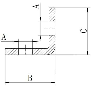 ClampTitan Side Beam Bracket, Attach Rod to Beam/Wall, Heavy-Duty L Bracket 90 Degree, Corner Fastener, 5-Pack