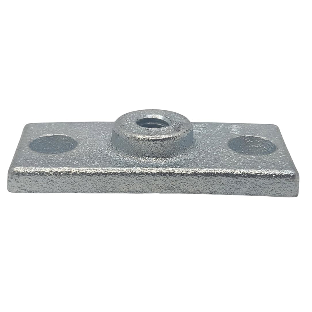 20-Pack 3/8" Ceiling Flange Hangers for Threaded Rod | Galvanized Iron Pipe Support Plate & Ceiling Cover | Ideal for DIY Plumbing, HVAC, & Industrial Decor (Zinc, 3/8-16 Thread)