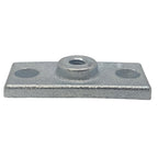 20-Pack 3/8" Ceiling Flange Hangers for Threaded Rod | Galvanized Iron Pipe Support Plate & Ceiling Cover | Ideal for DIY Plumbing, HVAC, & Industrial Decor (Zinc, 3/8-16 Thread)