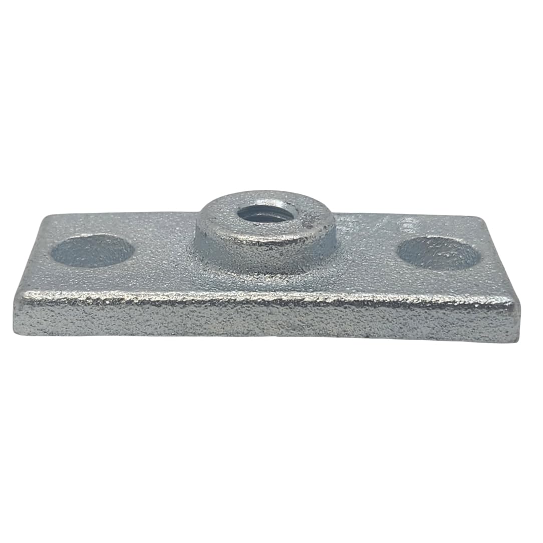 20-Pack 3/8" Ceiling Flange Hangers for Threaded Rod | Galvanized Iron Pipe Support Plate & Ceiling Cover | Ideal for DIY Plumbing, HVAC, & Industrial Decor (Zinc, 3/8-16 Thread)