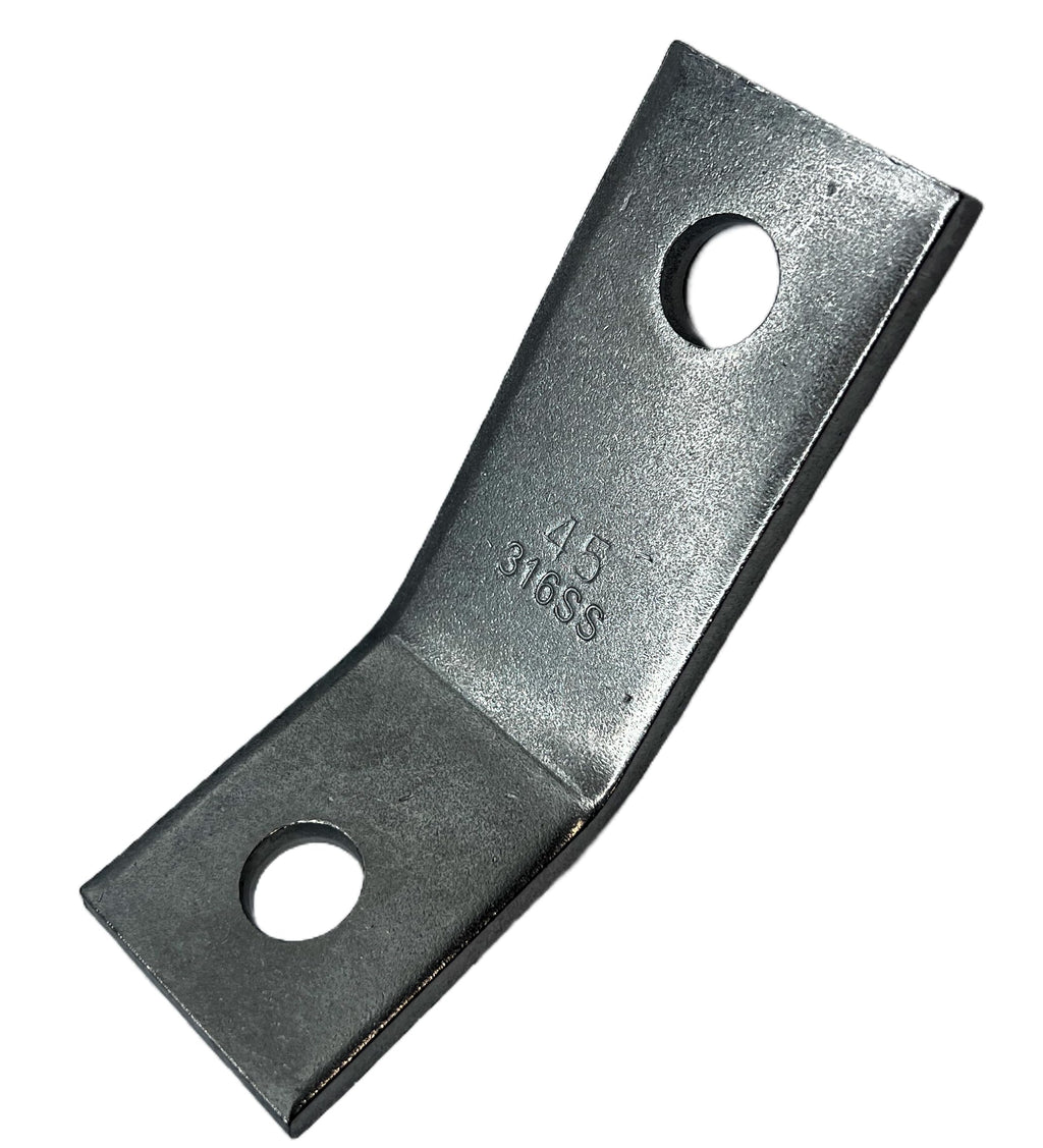 ClampTitan 2 Holes Open Corner Angle Bracket for 1-5/8" Strut Channel Fittings