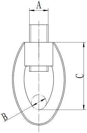 ClampTitan Malleable Eye Socket, Attaching Rod to Hanger, Malleable Iron