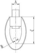 ClampTitan Malleable Eye Socket, Attaching Rod to Hanger, Malleable Iron