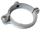 ClampTitan Hinged Split Ring Pipe Hanger Galvanized Iron, with 3/8 or 1/2 in. Rod Fitting