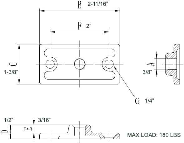 20-Pack 3/8" Ceiling Flange Hangers for Threaded Rod | Galvanized Iron Pipe Support Plate & Ceiling Cover | Ideal for DIY Plumbing, HVAC, & Industrial Decor (Zinc, 3/8-16 Thread)