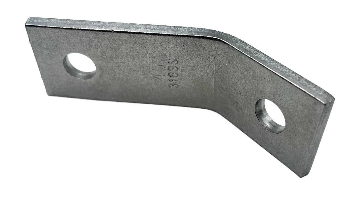 ClampTitan 2 Holes Open Corner Angle Bracket for 1-5/8" Strut Channel Fittings
