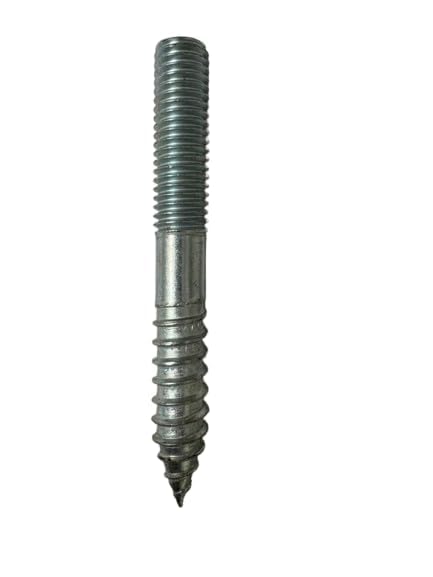 ClampTitan Coach Screw Rod, Vertical Hanger for Wood, Zinc Electro-Galvanized, 10-Pack